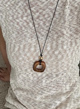 新中式树脂女慵懒风项链