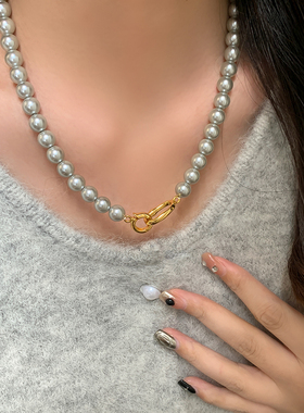 法式珍珠女高级感项链