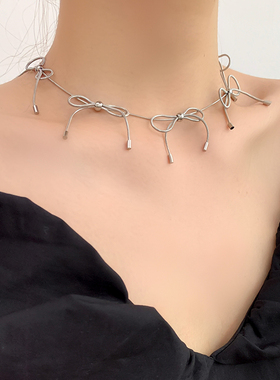 网红mona同款超火星星蝴蝶结项链