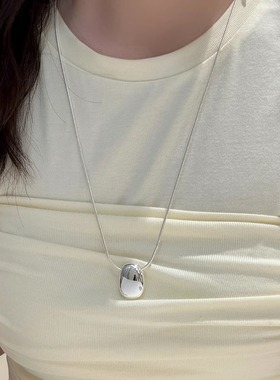 金属镀银女高级感项链