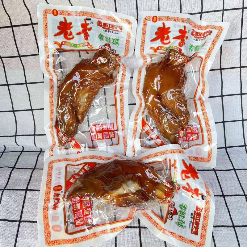 老李五香猪蹄香酥蹄135g卤猪蹄温州特产卤味小吃休闲零食浙江老字 - 图0