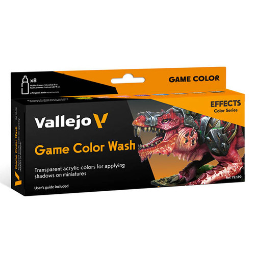 西班牙AV vallejo 手办模型环保水性油漆 游戏颜色渍洗套装 72190 - 图3