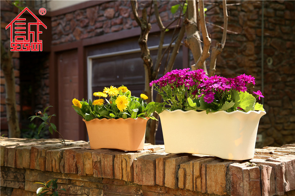 郁金香洋水仙专用盆角堇风信子矮千牛花草盆长方盆长槽种草花,淘宝优惠券,粉丝福利购,淘宝优惠卷