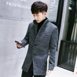 Демисезонный плащ, шерстяное пальто, куртка, 2019, в корейском стиле