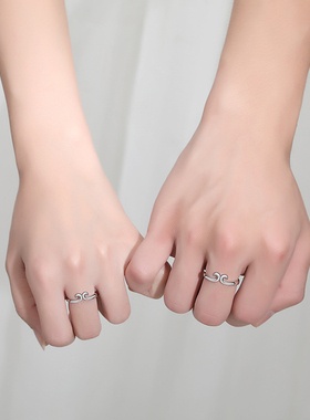 925纯银紧箍咒戒指男女情侣款大话西游个性时尚网红送男友女友礼