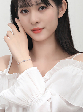 银手链女纯银2025四叶草小众设计