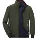 Reversible stand collar spring, autumn and winter loose jacket for middle-aged and elderly people