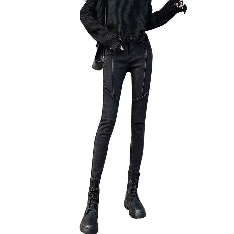 秋冬高腰显瘦黑色2020新款牛仔裤 所慕牛仔裤