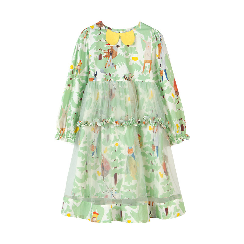 Viciusss女童清新连衣裙春秋新品女孩甜美可爱清新宽松公主裙子,淘宝优惠券,粉丝福利购,淘宝优惠卷