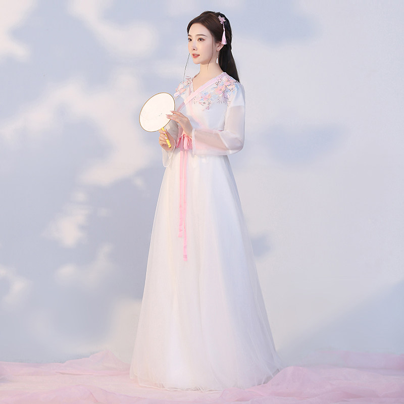 古装夏季齐腰襦裙套装飘逸超仙汉服 美俪秘籍汉服