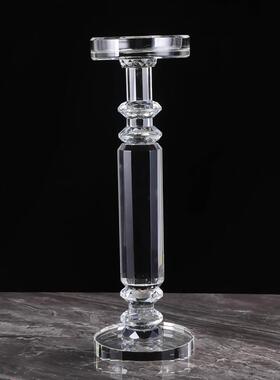 玻璃杯蜡烛定制空水晶台i