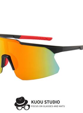 徒步骑行公路专业自行车装备防风沙防飞虫太阳墨镜男款雪山登山镜