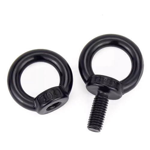 国标黑色304不锈钢吊环螺丝螺母螺帽发黑环形起重螺钉M4M5M6M8M10 - 图3