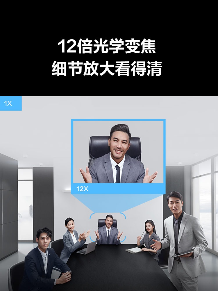 MAXHUB远程会议SC71S摄像头1080P高清外接云台光学变焦会议直播网课教学摄像台式笔记本电脑外置外接视频-图0