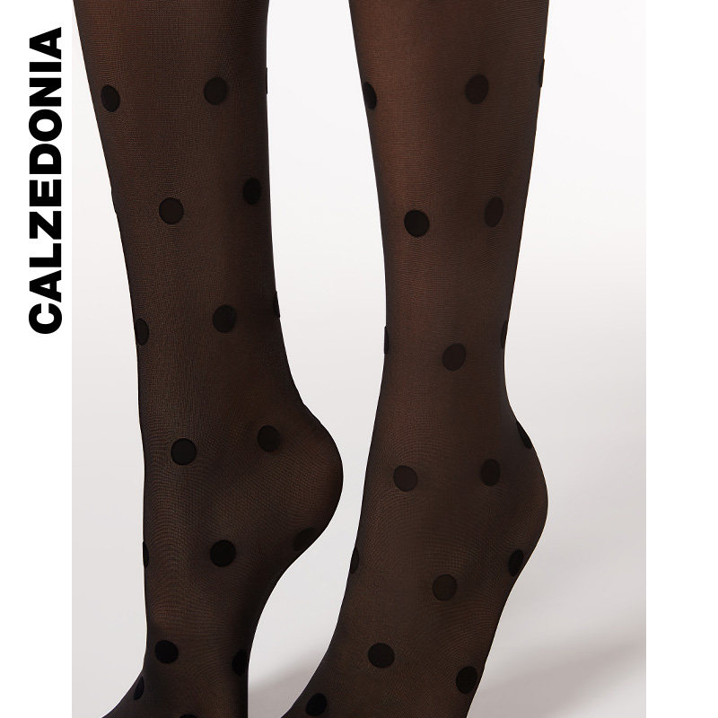 CALZEDONIA卡泽意袜春夏女复古性感30D波点丝滑连裤袜丝袜LIC060,淘宝优惠券,粉丝福利购,淘宝优惠卷