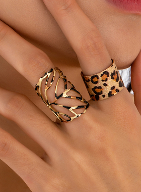 时尚个性简约轻奢戒指手镯套装