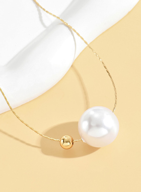白珍珠时尚简约百搭个性气质项链
