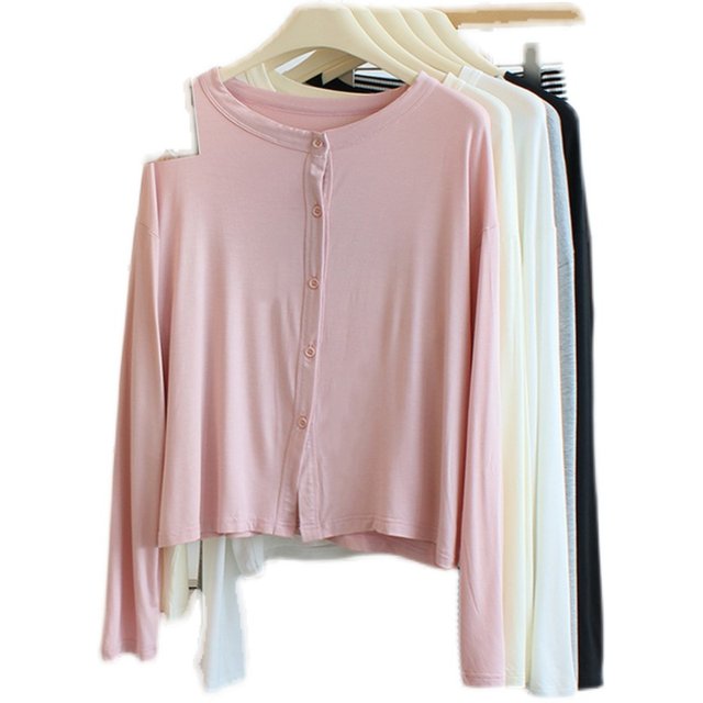 Short long-sleeved sunscreen versatile top