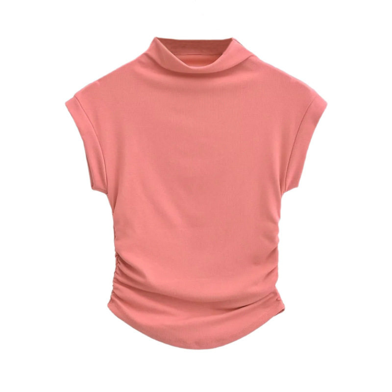 半高领运动短袖女春夏短款修身显瘦瑜伽半袖T恤速干健身服上衣,淘宝优惠券,粉丝福利购,淘宝优惠卷