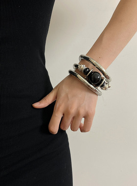 复古重工金属手镯甜酷小众