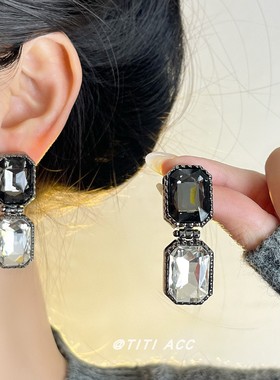 轻奢宫廷风水晶吊坠小众精致项链