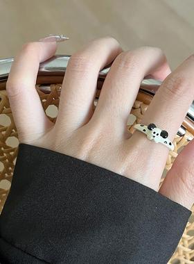 可爱卡通小狗戒指2024年新款