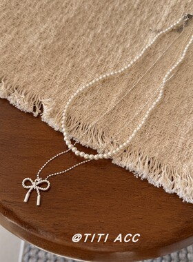 新款蝴蝶结项链女时尚百搭