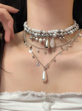 重工多层choker个性小众设计颈链