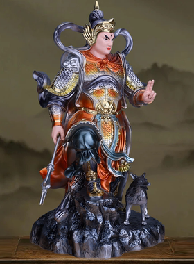 二郎神神像树脂供奉二郎真君摆件