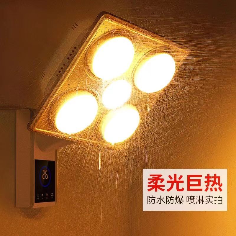 雷仕精壁挂式浴霸灯泡取暖挂墙灯暖挂壁挂卫生间浴室家用灯免打孔