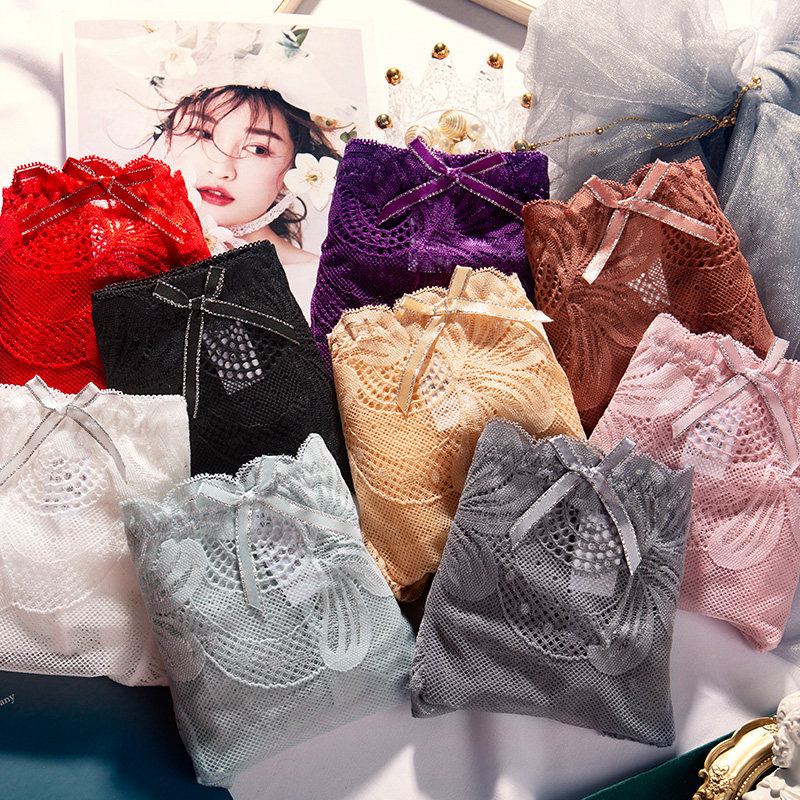 无痕内裤女士蕾丝性惑性感情调纯棉短裤女生纯欲新款2022夏季薄款,淘宝优惠券,粉丝福利购,淘宝优惠卷