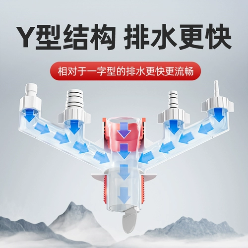 Кухонная канализационная труба Трехноличная дренажная промокшая дезодоризация Трехэтажная соединяющая вода для водных водных водорослей Анти -повторное вонючие артефакт 50