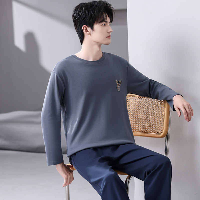 2025新款纯棉男士睡衣男款春秋款长袖长裤家居服衣套装秋冬季外穿,淘宝优惠券,粉丝福利购,淘宝优惠卷
