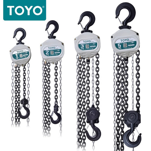 TOYO/东洋 手拉葫芦3T5T日本手动葫芦3米6m环链葫芦1吨2t起重倒链 - 图0