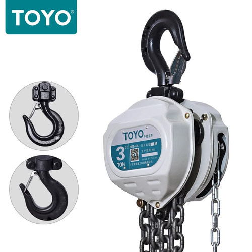 TOYO/东洋 手拉葫芦3T5T日本手动葫芦3米6m环链葫芦1吨2t起重倒链 - 图3