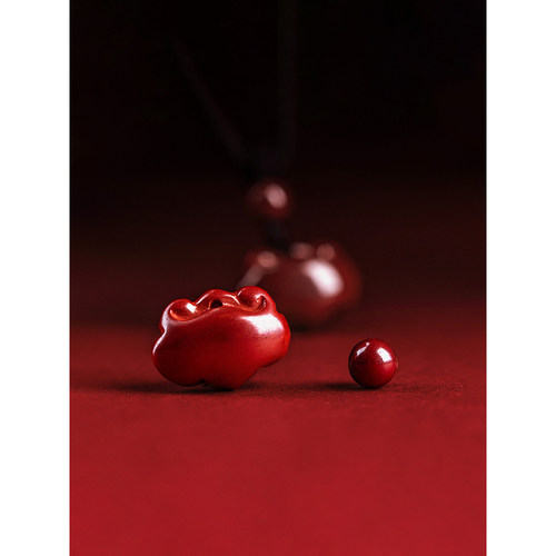 朱砂如意吊坠项链生肖本命佛银饰男女款链手机汽车钥匙扣挂件挂饰 - 图2