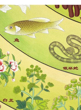 草木芳华 唐卡 中西方医学馆 西藏热贡佛堂供奉装饰画海报挂画
