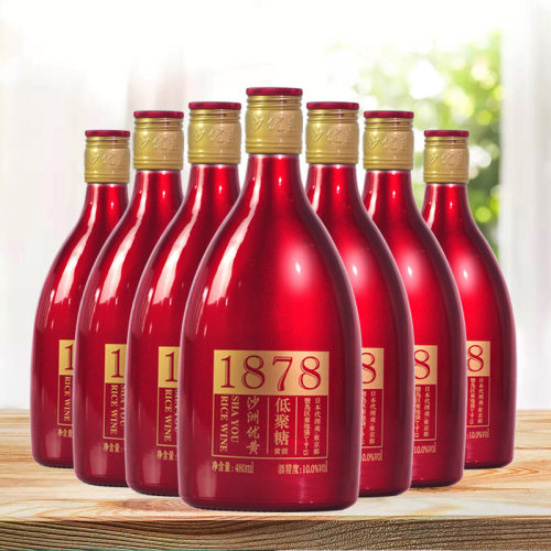 沙洲优黄1878黄酒低聚糖黄酒红标 六年陈酿 整箱480ml*8瓶 - 图1