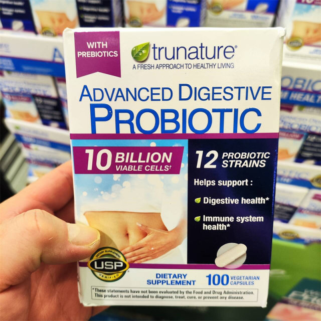ມີຢູ່ໃນສະຕັອກ* American TruNature DigestivProbiotic ສຳລັບຜູ້ໃຫຍ່ probiotic capsules 100 capsules