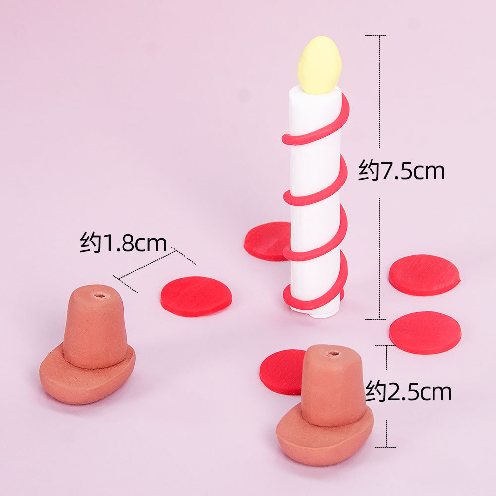 小红书可爱简约生日蜡烛烘焙蛋糕装饰摆件小脚蛋糕插牌插件 - 图2