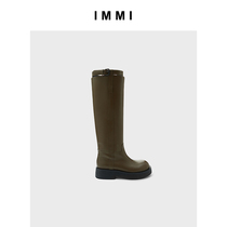 (IMMI) 23 autumn and winter new pint of womens thick bottom horse boots 132BO007L