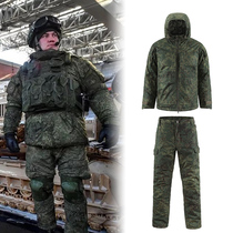 Outdoor Russia Little Green Man camouflay warm cotton clothes FG Green ruins Cold ground Tactical training suit cotton windsuit