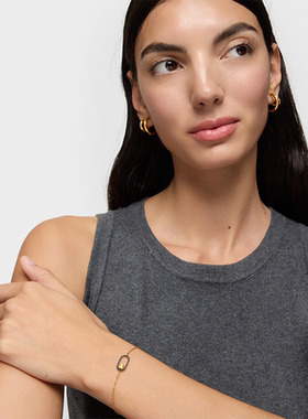 【新品】TOUS桃丝熊CAMILLE系列925银环形彩色宝石镂空小熊手链