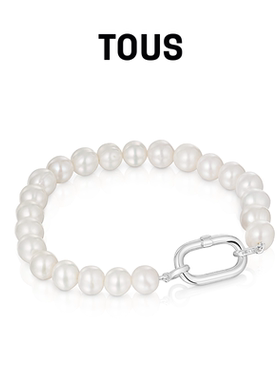 【新品】TOUS/桃丝熊HOLD系列925银珍珠手链礼物