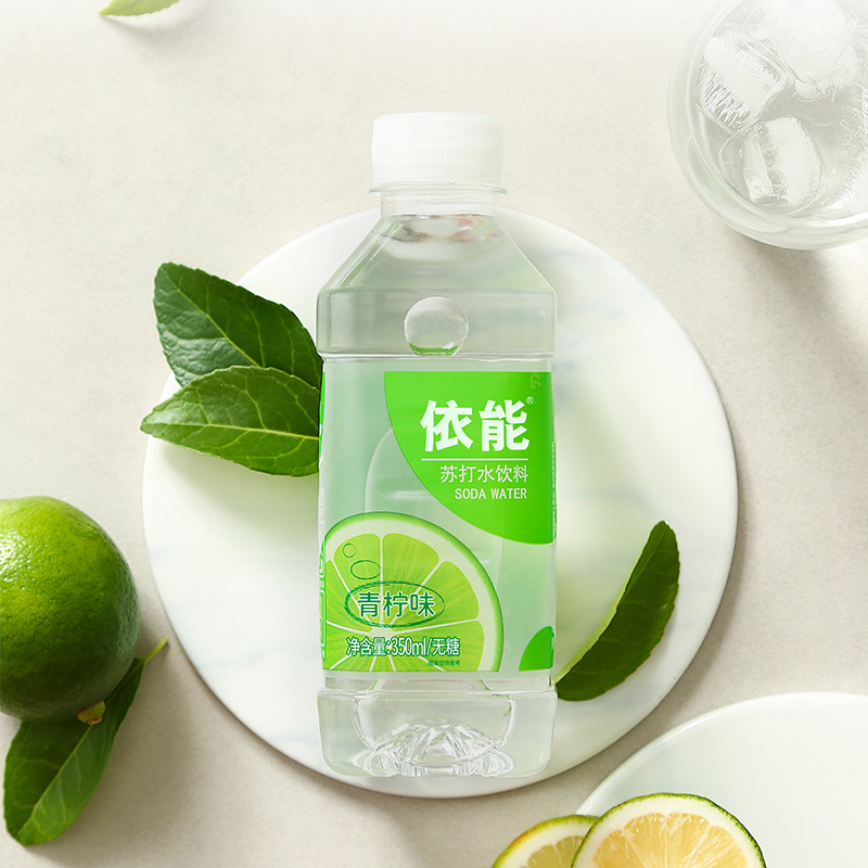依能无糖苏打水饮料无汽弱碱性饮用水非矿泉水350ml*12瓶装整箱水,淘宝优惠券,粉丝福利购,淘宝优惠卷