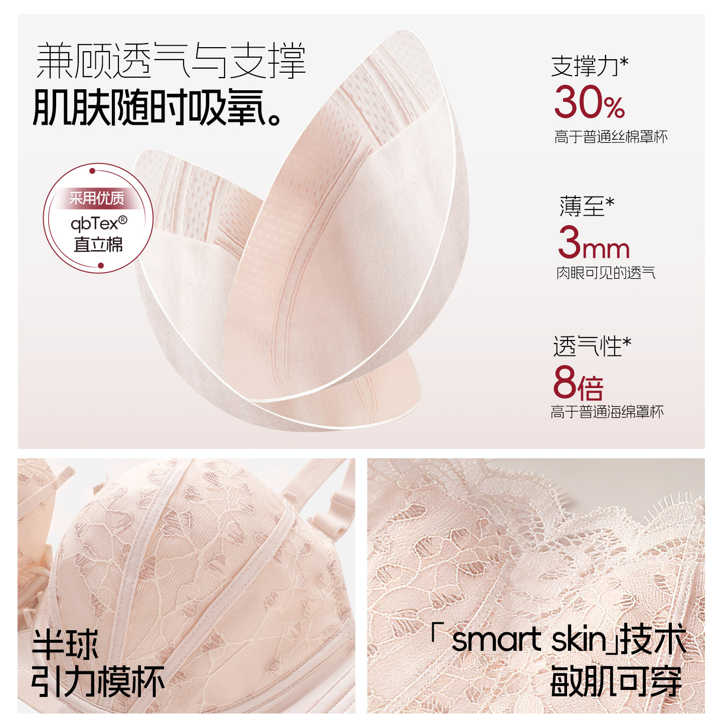 心动杯 内衣大胸显小女聚拢收副乳防下垂大胸上托大码胖mm文胸罩F,淘宝优惠券,粉丝福利购,淘宝优惠卷