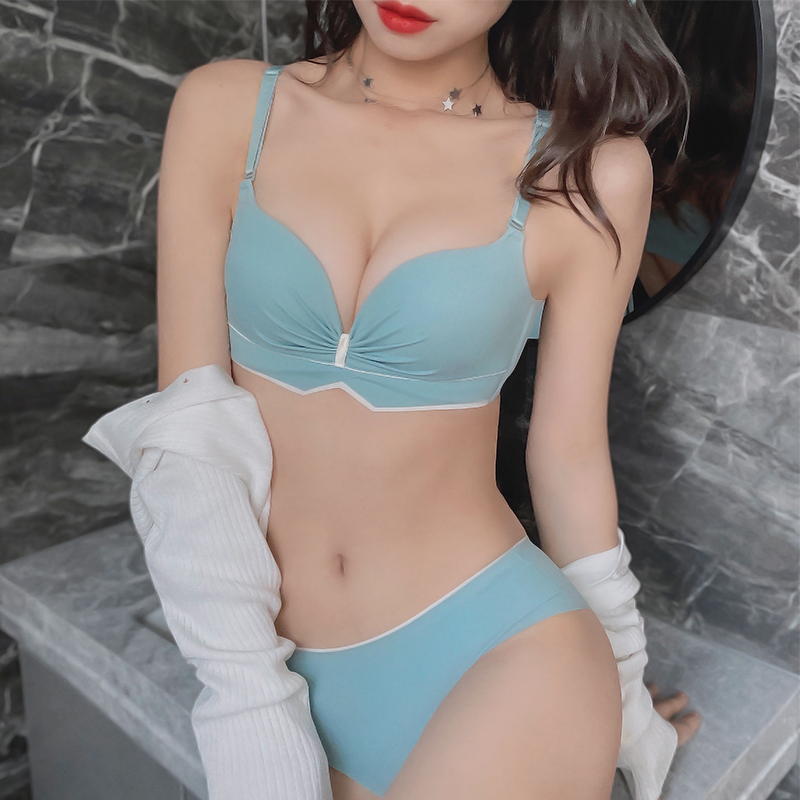 馨闻服饰旗舰店内衣女小胸聚拢无钢圈品牌胸罩夏季薄款少女收副乳防下垂乳胶文胸2