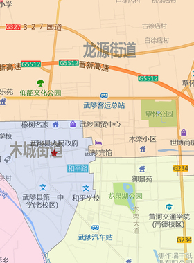 武陡县地图1.15m行政交通区域划分新款焦作市折叠版装饰画墙贴