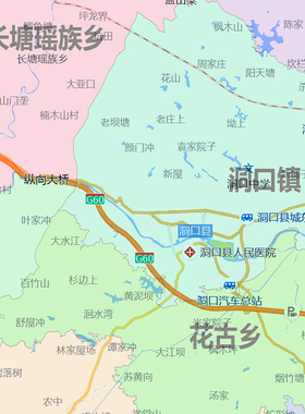 洞口县地图1.15m新款高清邵阳市折叠家用办公室书房装饰墙贴现货