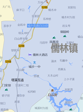 城步苗族自治县地图1.15m行政交通区域划分新款邵阳市折叠版墙贴